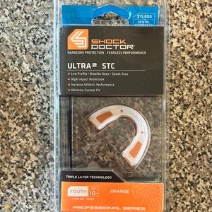 Shock Doctor YOUTH Gel Max Convertible Classic Fit Mouthguard orange